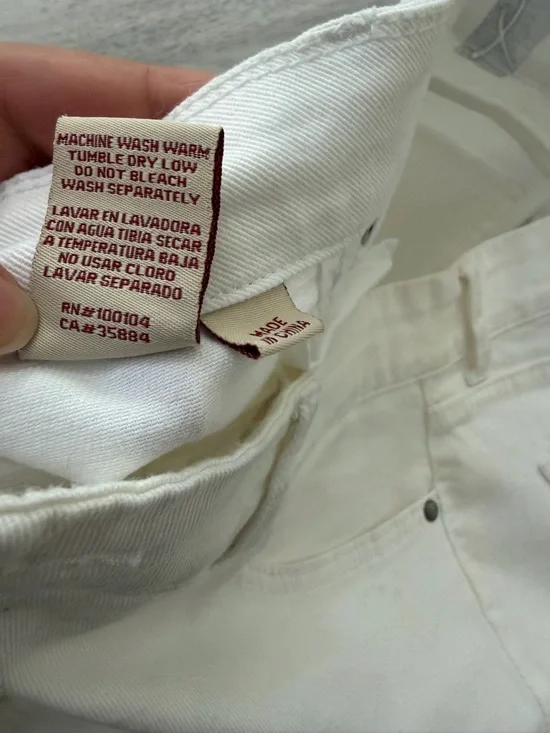 White Jean Shorts - Picture 4 of 12